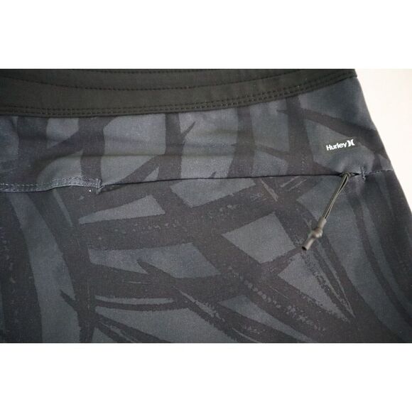 Hurley Phantom+ Men's Sz 30 Black Block Party Tamarindo 18" Boardshorts $65 - Picture 4 of 7
